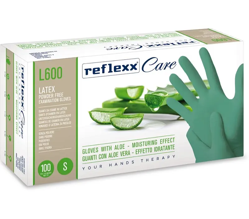 Guanti Reflexx L600 Lattice con Aloe senza polvere